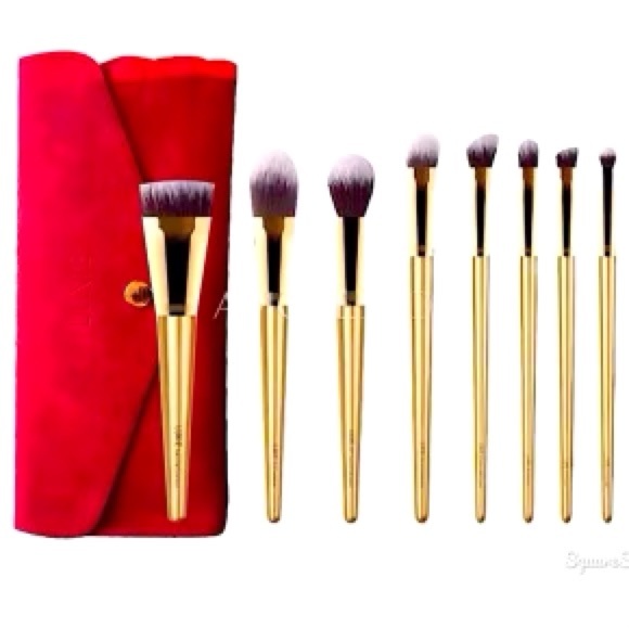 LUXIE Glitter and Gold Brush Set in suede case ๐ซ - Picture 4 of 4